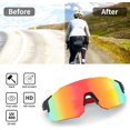 thumbnail image 4 of FEISEDY Sports Sunglasses for Men, Women and Teens - Baseball, Biking, Cycling UV400 Protection B2388, 4 of 16
