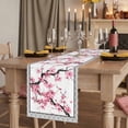 thumbnail image 2 of Table Runners 108 Inches Long Dress Scarves, Spring Pink Flowers Farmhouse Coffee/Dining/Kitchen Table Runner for Living Room, Botanical Peach Blossoms Floral 13x108 Inch, 2 of 9