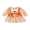 Orange, variant on RUINIXCW Toddler Bbay Girl Halloween Dress Outfit Infant Baby Girls Fall Gingham Plaid Dress Pumpkin Ghost Embroidery Puff Long Sleeve Bow Decror A Line Dress