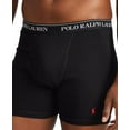 thumbnail image 2 of Polo Ralph Lauren Men Moisture Wicking 3-Pack Cotton Boxer Briefs (Large, Black), 2 of 4