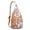Orange-11, variant on Waterproof Paisley Design Sling Pack Breathable Mesh Back Crossbody Bag for Hiking