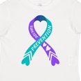 thumbnail image 4 of Inktastic Suicide Prevention Blue and Purple Ribbon with Hearts Boys or Girls Toddler T-Shirt, 4 of 5