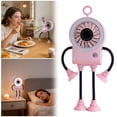thumbnail image 1 of BotaniNest Desktop Fan Personal Desktop Fan With Strong Airflow And Rechargeable Battery Fan With Flexible And Bendable 4 Leg Structure And Silicone Suction Cup For Bedroom Home, 1 of 6