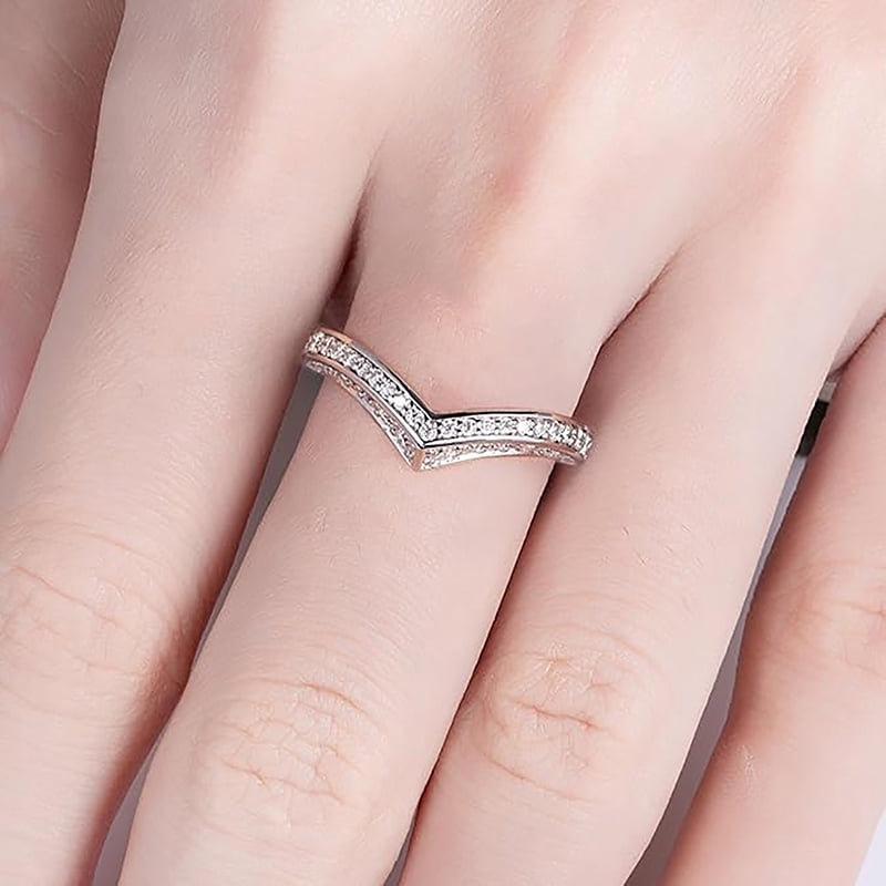 Bague De Fiançailles En Argent 925 Avec Moissanite Ronde Blanche 2.61ctw - Taille 7 - Faite Main
