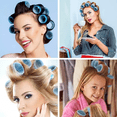thumbnail image 5 of Tubos De Rizadores De Pelo Plás Autoagarre Hair Rulo 49 pzs, Azul, 5 of 5