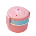 thumbnail image 2 of Cute Bright Color Lunch Box Mini Bento Box Double-Layer Lunch Box for Car Travel Work Picnic, 2 of 2