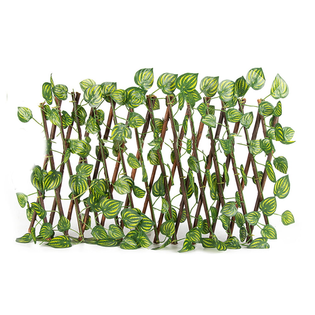 Details about   Large Artificial Faux Ivy Watermelon Leaf Privacy Fence Panel Screen Hedge Decor 