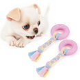 thumbnail image 2 of 2PCS Rubber Squeaky Toy Circle Creative Rubber Pet Bite Toy Dog Chew Toy, 2 of 10