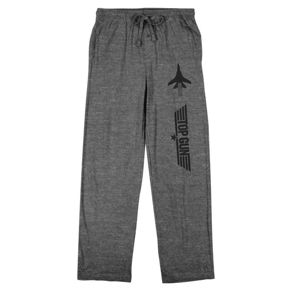 Top Gun Logo Men's Graphite Heather Sleep Pajama Pants-Medium