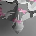 thumbnail image 4 of Gray Camo Pink Ribbon Pattern Rectangle Tablecloth 60"x102",Waterproof Polyester Rectangle Table Cloth, Wipeable Spillproof Polyester Tablecloth for Dining, Camping, Indoor and Outdoor, 4 of 6