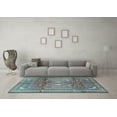 thumbnail image 3 of Ahgly Company Indoor Rectangle Persian Light Blue Traditional Area Rugs, 3' x 5', 3 of 4