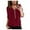 Wine, variant on Womens Tops Under $5 Women'S Chiffon Casual V Neck Long Sleeve Zipper Front Loose Shirt Top Blouse