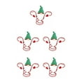 thumbnail image 1 of Wweixi Functional Accessories Christmas Wine Bottle And Glass Holder Versatile green hat 5Set, 1 of 6