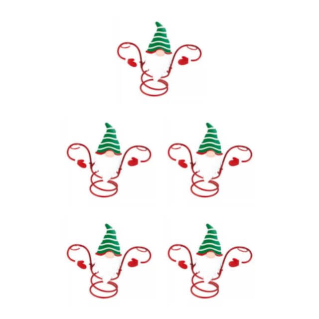 Wweixi Functional Accessories Christmas Wine Bottle And Glass Holder Versatile green hat 5Set