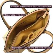 Women's Fashion Handbags Top Handle Tote Bags Vegan Leather Shoulder Purses, Black