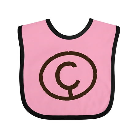 

Inktastic Branding Iron Letter C Monogram Gift Baby Boy or Baby Girl Bib