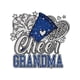 thumbnail image 2 of Camiseta de algodón "Cheer Grandma" para mujer: estampado geométrico informal con diseño de corazón y té con leche, tejido de punto, elasticidad media, comodidad para todo el año, cuello redondo, mang, 2 of 7