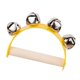 thumbnail image 2 of Campana de madera, instrumento Musical, campana de tambor, juguetes educativos, campana de mano, pandereta para juegos, fiestas de vacaciones, KTV, , AMARILLO Hugo Pulsera campanilla, 2 of 8