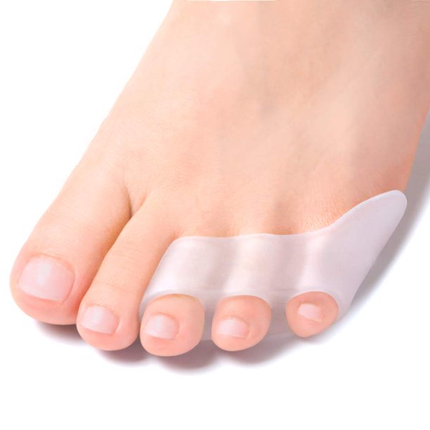 Separador de dedos meñiques de Gel de 6 uds, separadores de dedos de Gel de tres agujeros para dedos meñiques rizados, dedos superpuestos, ampollas, alivio del dolor por fricción oso de fresa Hogar