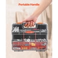 thumbnail image 4 of 3-Pack Small Parts Organizer,21 Compartments Tools Organizer Box with Removable Dividers,High-Quality PP Hardware Storage Box with Safety Latch&Portable Handle for Nuts,Bolts,Screws,Nails, 4 of 8