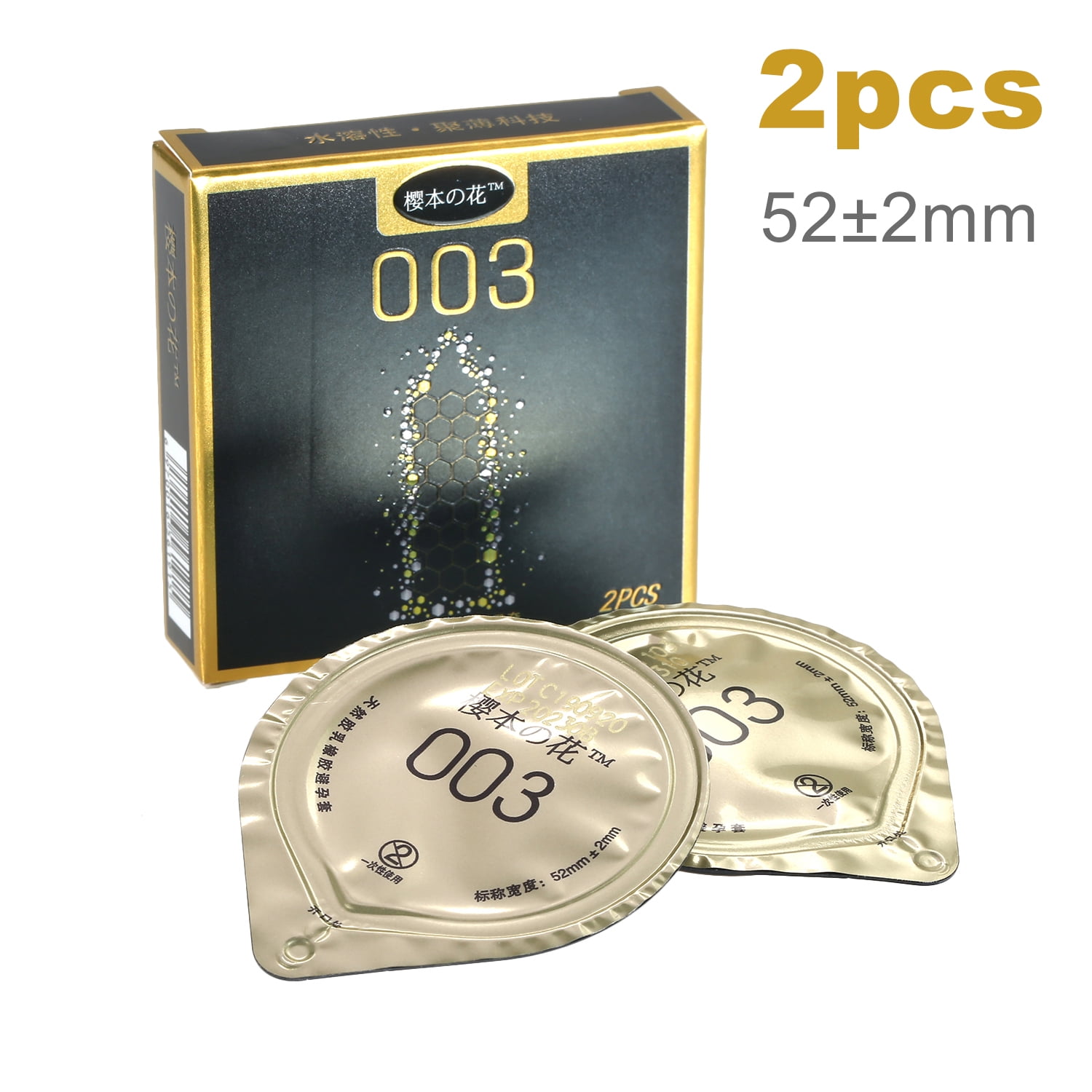 Tomshine 0.03 mm Three Condoms 52±2mm