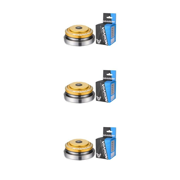 Eigraketly VIARON Universal Bike Bearing Headset 42-52mm Horquilla recta Rodamientos dobles Alta dureza Ciclismo Accesorios Oro Type1 NO1 Eigraketly CBP272973