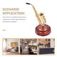 thumbnail image 2 of Mobutofu 1Pcs Manivelle Boîte à Musique Forme Saxophone ABS Design Vintage pour Collectionneurs, 2 of 4