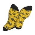 thumbnail image 5 of KLL Vintage Excavator Print Cool Socks Men's Women's Crew Socks Funny Crazy Novelty Stockings, 5 of 7