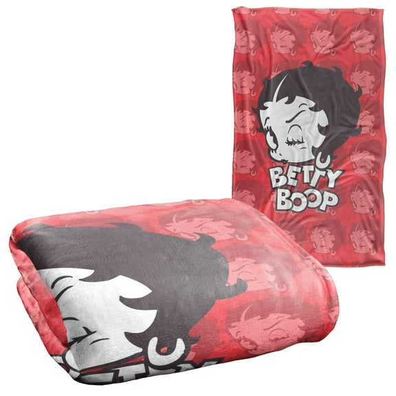 Betty Boop Forty Winks Silky Touch Super Soft Throw Blanket 36" x 58"
