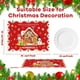 thumbnail image 2 of Juego de 6 manteles individuales navideños, retro, de plástico, pan de jengibre, panadería, pan de jengibre, decoración de mesa navideña para interiores y exteriores, fiestas, cocina y comedor, 2 of 7