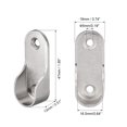 thumbnail image 2 of Soportes de Extremo de Varilla Ovalados Uxcell para Varilla de 0.63'' Galvanizado de Níquel Tono Plateado 4 PCS, 2 of 3
