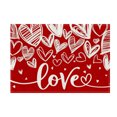 thumbnail image 2 of sruoe Tablecloth, Valentine's Day Love Tablecloth, Heat-insulating Foldable Red Rectangle Tablecloths, Table Cloth for Dining, Home, Party Decor, Flax, 2 of 5