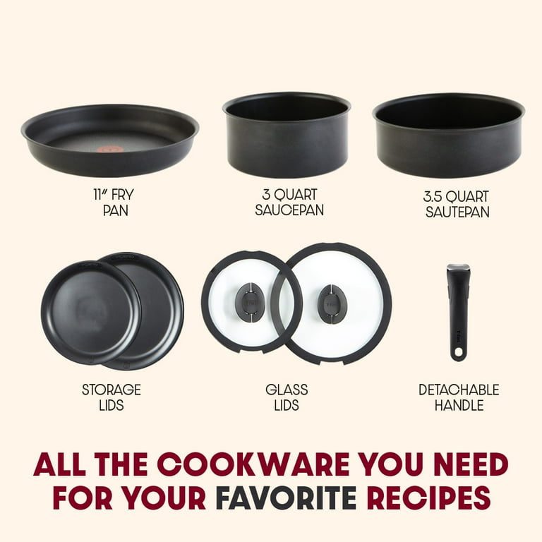 Free Shipping! T-fal Ingenio Expertise 8 Piece Nonstick