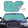 thumbnail image 2 of Balery Donut Print Car Windshield Sun Shade,Windshield Sunshade for Car Pickup Truck SUV Accessories-Small, 2 of 7