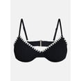 thumbnail image 5 of Time and Tru Women's and Women's Plus Demi Underwire Bikini Top with Contrast Trim, Sizes XS-3X, 5 of 5