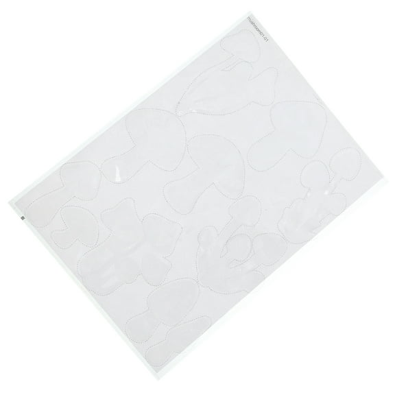 Masteelf AntiCollision Window Cling Decorative Static Bird Decal Sticker for Window Decoration White PVC