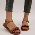 thumbnail image 2 of VerPetridure Women's Platform & Wedge Sandals Strap Heart Embellished Flat Sandals, 2 of 4