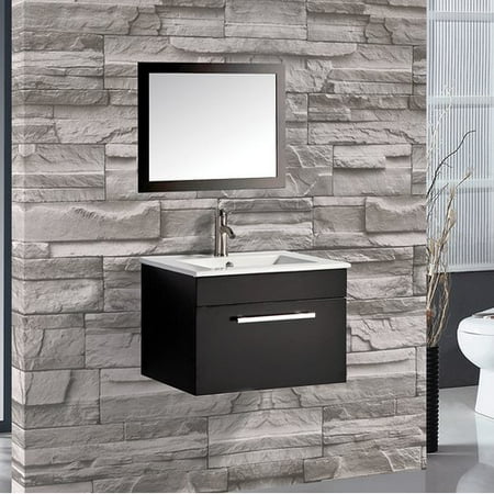 Orren Ellis Potvin 24 Single Sink Bathroom Vanity Set With Mirror