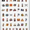 thumbnail image 4 of 35pcs-50pcs Whimsical Pirate Stickers Skull Cartoon Adventure Stickers for Luggage Laptop Suitcase, 4 of 9