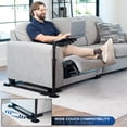 thumbnail image 7 of VIVO Black 20 inch Over Couch Swivel Table, Laptop Desk for Remote Work, 7 of 7