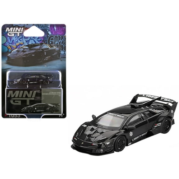 Lamborghini Murcielago GT EVO LB-Silhouette Works Black Limited Edition 1/64 Diecast Model Car by Mini GT