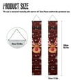 thumbnail image 7 of SEANATIVE Christmas Reindeer Porch Banners Red Stripes Party Hanging Banners Xmas Porch Sign Front Door Sign Decoration for Party Supplies for Indoor Outdoor 2 Piece, 7 of 7