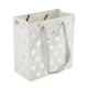 thumbnail image 5 of Bolsas de regalo únicas de 4 piezas con estampado en caliente, embalaje de regalo en tono plateado y blanco, 5 of 5