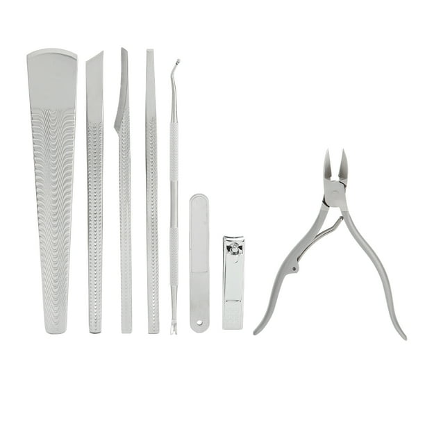 Pedicura 8 Uds Cuchillo De Pedicura Producto Para Quitar La Piel Muerta De Acero Inoxidable Kit De Utensilios Con Cuchillas Para Callos De Pies Portátiles