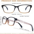 thumbnail image 2 of CLASAGA Reading Glasses for Women Men, Blue Light Blocking Ladies Computer Readers with Spring Hinge, 2 of 6