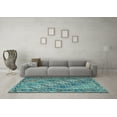 thumbnail image 3 of Ahgly Company Indoor Rectangle Persian Light Blue Traditional Area Rugs, 2' x 5', 3 of 4