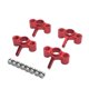 thumbnail image 1 of Copa de dirección Accesorios de modificación Profesional 1:10 Accesorios de modificación Reparación de accesorios Kit de automóvil RC para actualización Rojo 4 piezas Inevent FN001421-03, 1 of 7