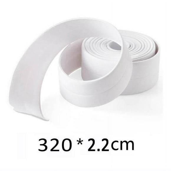 2 pcs Decorative Caulk Strip Self-Adhesive Sealing Tape Anti-Mildew Waterproof Edge Protector For Bath Shower Floor Kitchen Stove Sink
