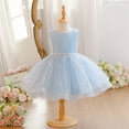 thumbnail image 5 of Kiijoy Girls Sequin Formal Dress Sleeveless Tulle Tutu Party Princess Dress, 5 of 5