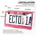 thumbnail image 3 of Aluminum License Plate Frame 2 Pack Car Exterior Accessory Car Tag Holder for Front Rear Plates Cars Decor Seamless Pattern with Pink Rose, 3 of 7